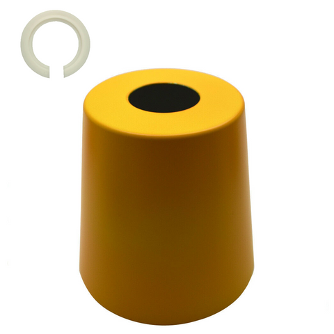 Moderne gele metalen lampenkap met gemakkelijke montage~2240