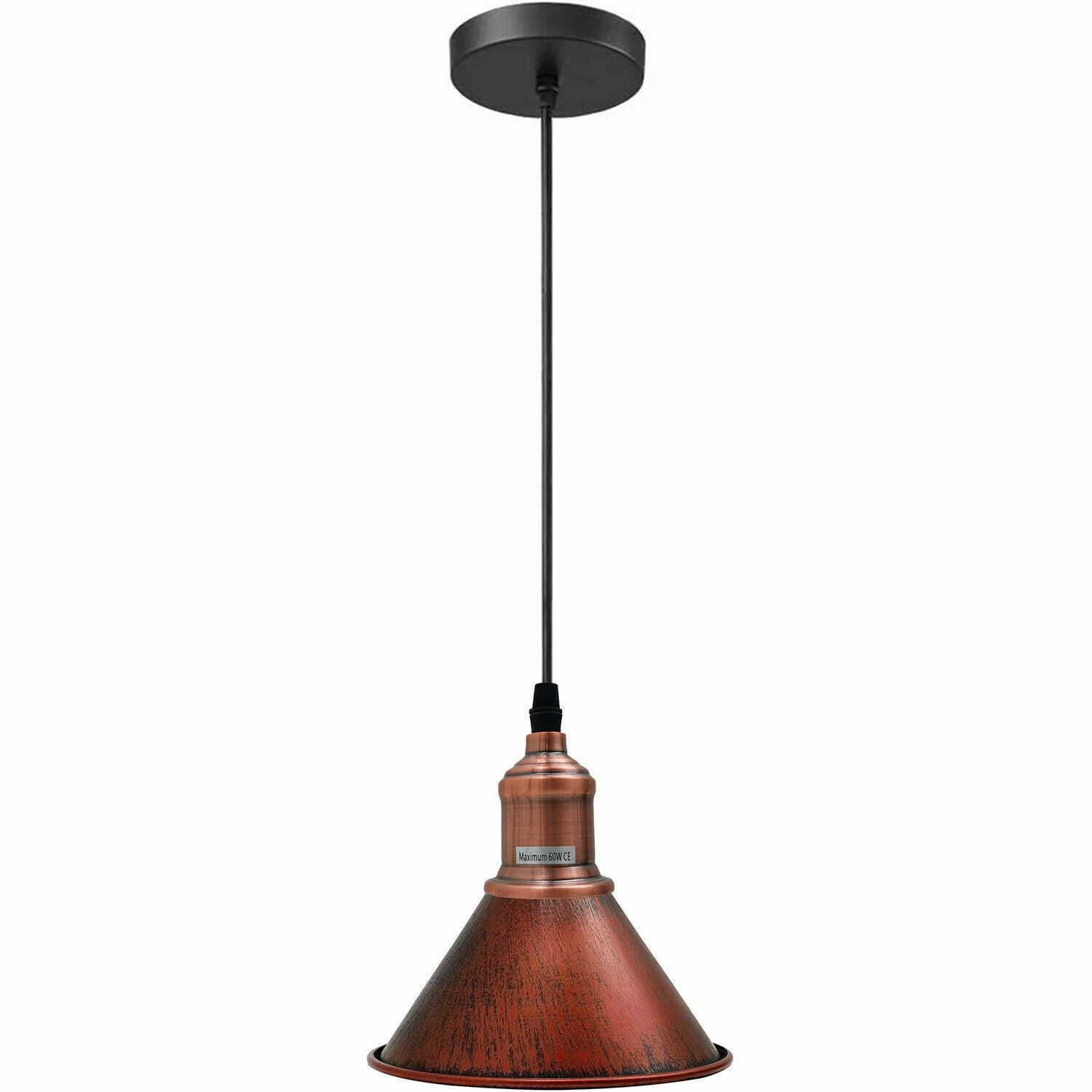Modern Vintage Ceiling Pendant Light Cone Shade Shape Hanging Light For Hotels, Any Room, Dining Room~1363 - LEDSone UK Ltd