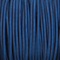 1m/5m/10m Rond 2 Kern Stof Bekleed Gevlochten Donkerblauw Licht Flex~3213