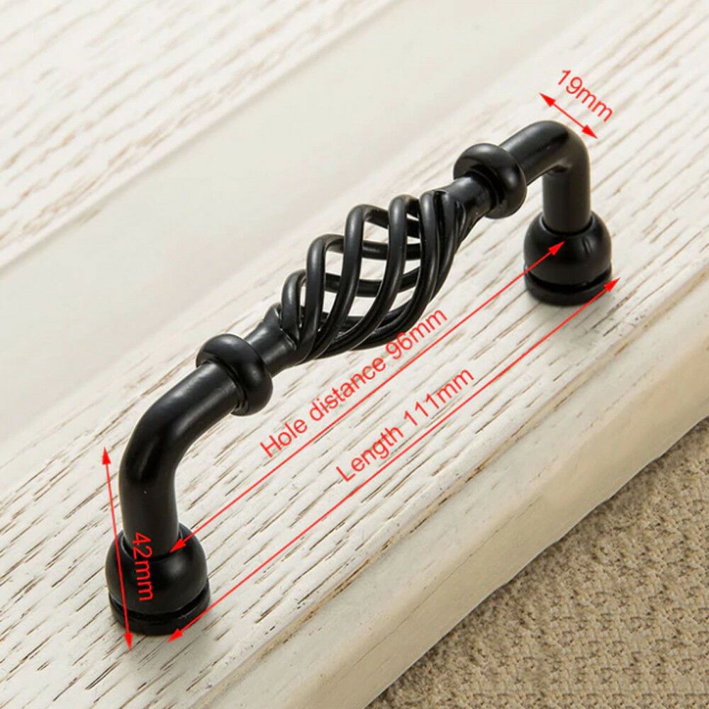 Kitchen Cabinet Door Handles Cupboard Drawer Black Handles Furniture