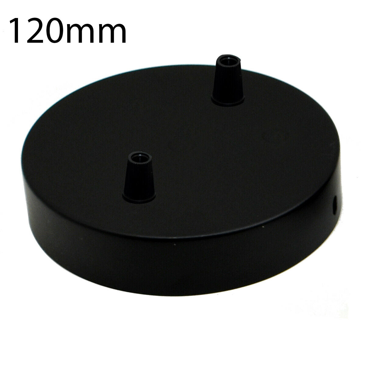 2 outlet ceiling rose - Black