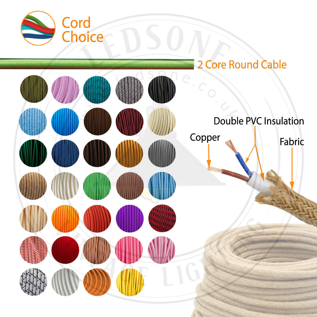 Fabric Lighting Braided Cloth Round Cable