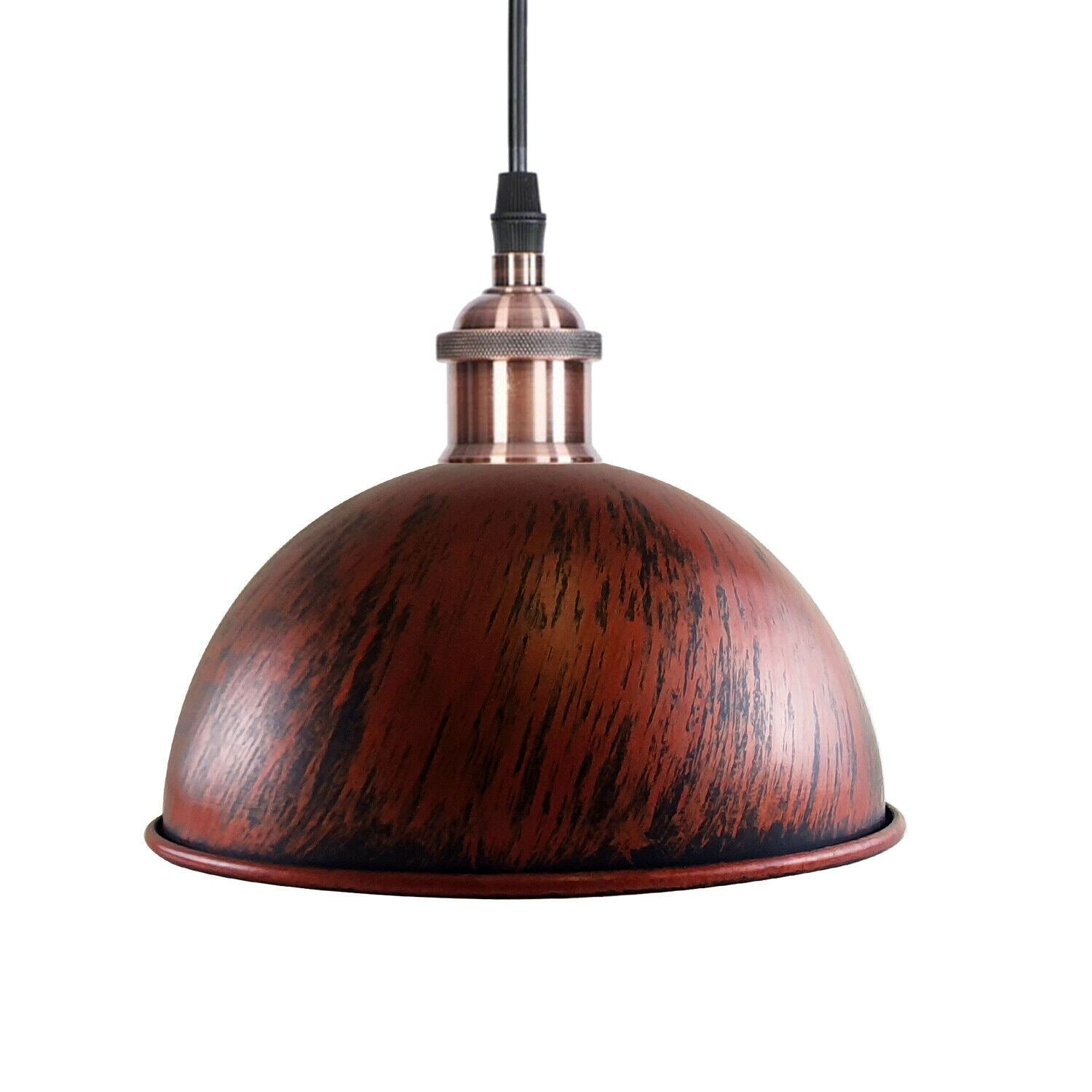 Vintage Industrial Retro 3Head Dome Ceiling Pendant Lamp Shade Light Kit