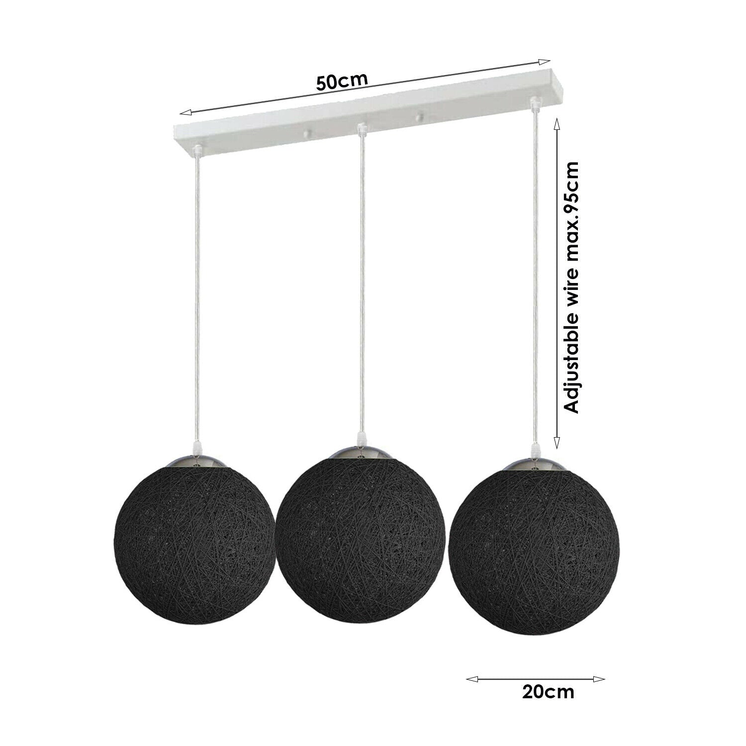 Black pendant lights for kitchen island
