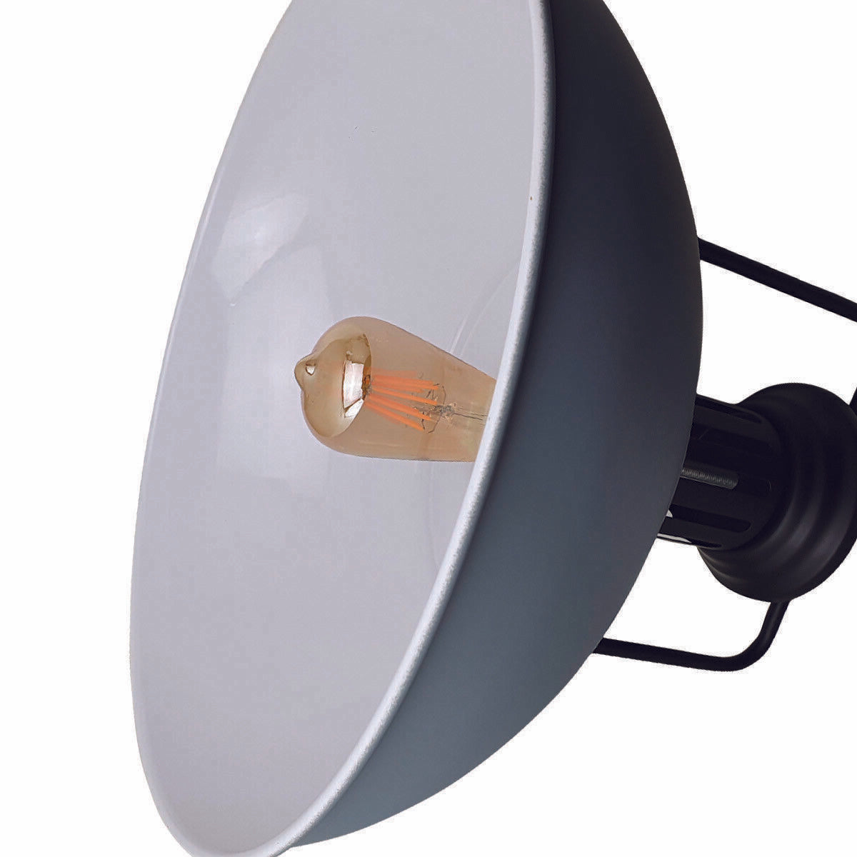 Industrial Grey Metal Ceiling Pendant Shade