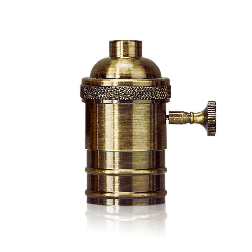 E27 Screw Vintage Switch Bulb Holder Industrial Antique Retro Edison Lamp Light~3415 - LEDSone UK Ltd