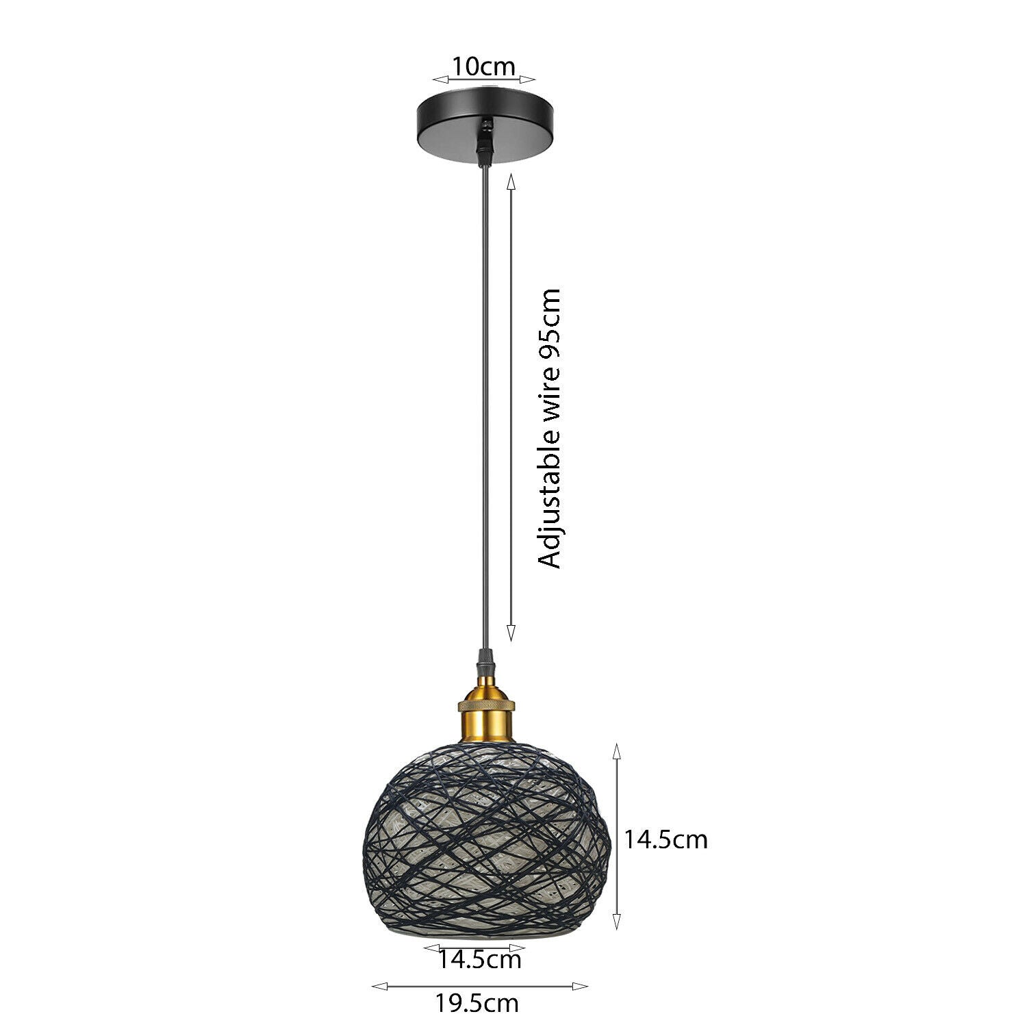 Vintage Industrial Retro Style Modern Rattan Ceiling Pendant Light Lampshade~3553 - LEDSone UK Ltd