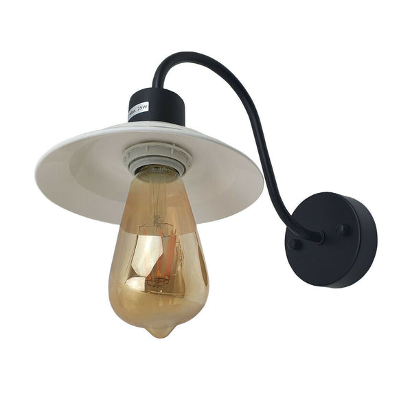 Vintage moderne wandlamp voor binnen, wandlamp, fitting ~1327 – Wit Type 1