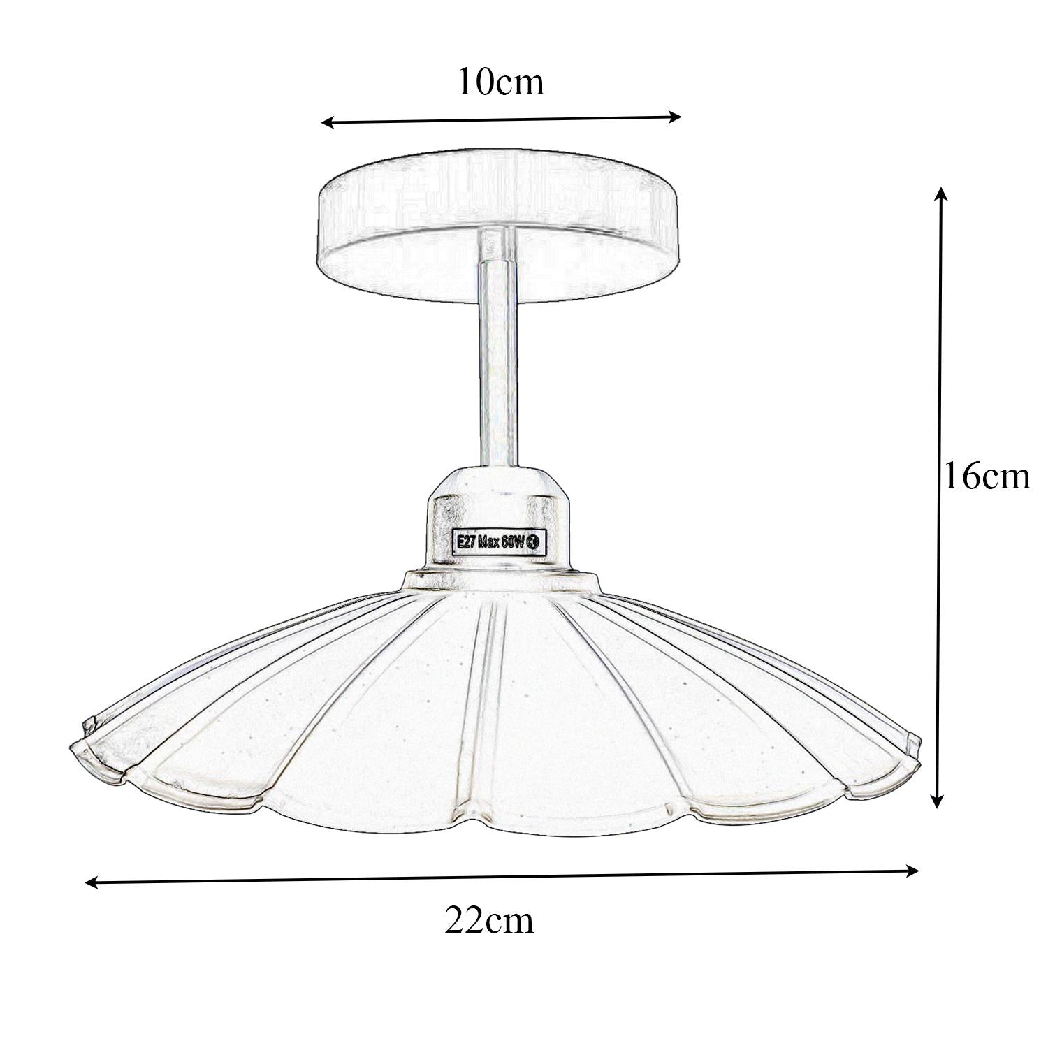 Modern Industrial Retro Metal Light Shades Ceiling Pendant Lampshade