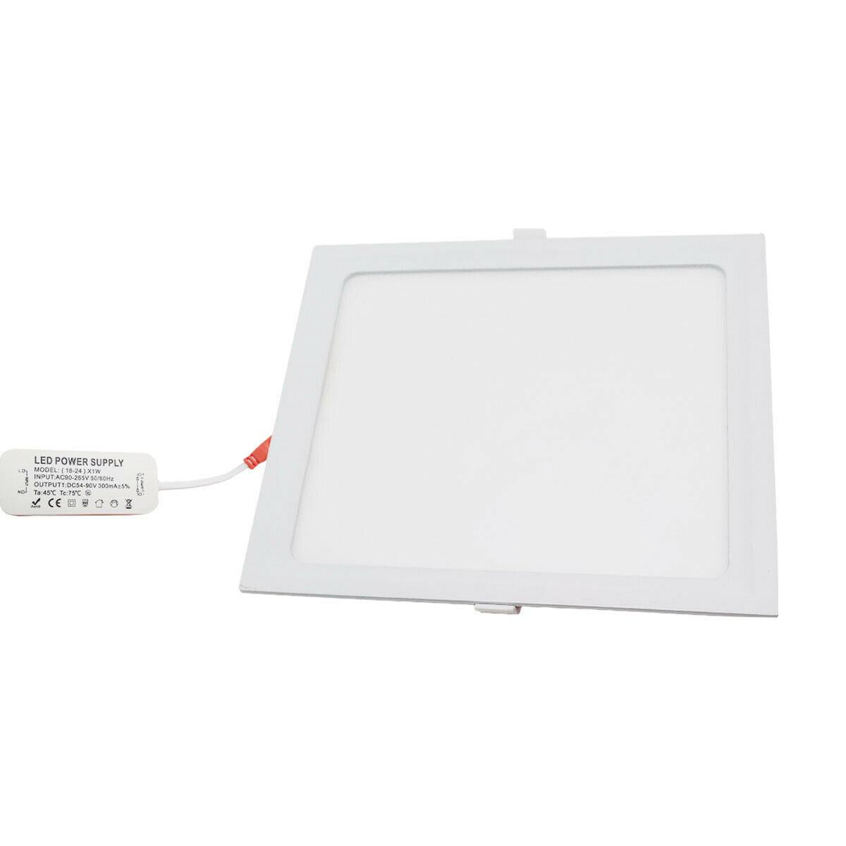 LED Ceiling Lights Slim Square Panel Down Light Livingroom Kitchen Bathroom UK~1436 - LEDSone UK Ltd
