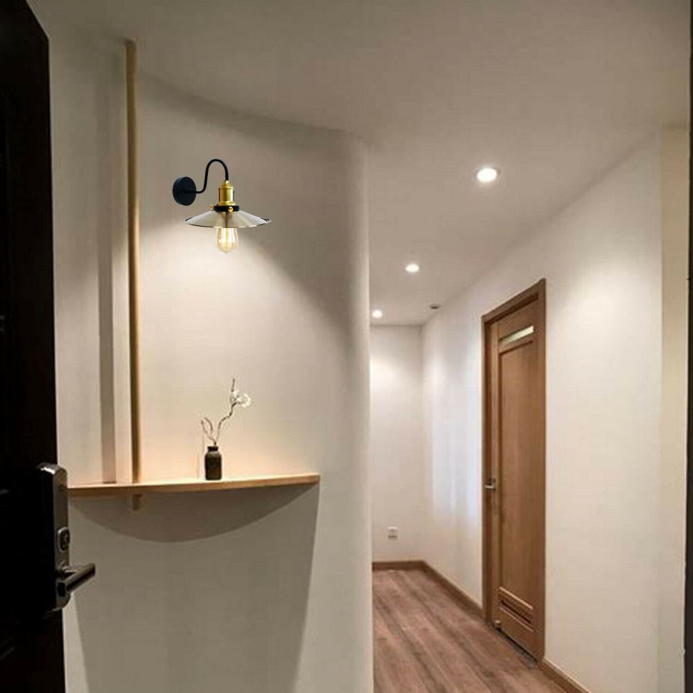Green Brass Wall Light Lampshade Modern Industrial Wall Lamp~1576 - LEDSone UK Ltd