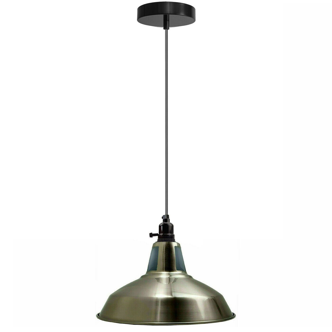 Rotary Vintage Industrial Metal Ceiling switch Holder Pendant Light