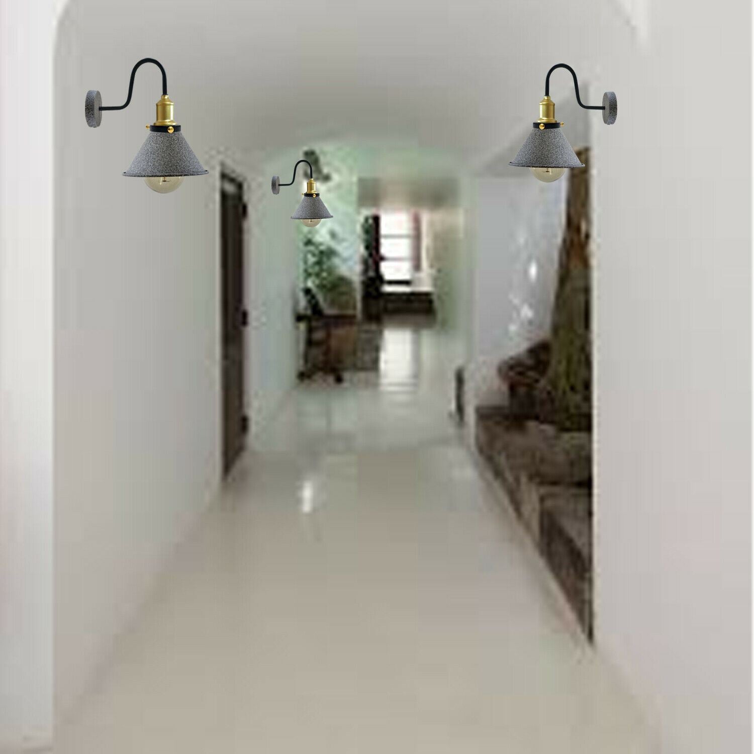 Modern Industrial Vintage Retro Rustic Sconce Wall Light Lamp Fitting Fixture UK~1201 - LEDSone UK Ltd