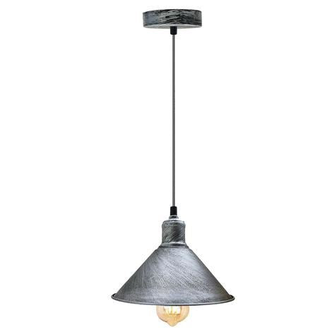 Industrial Retro Vintage Rustic Hanging Ceiling Brushed Lampshade~1170 - LEDSone UK Ltd