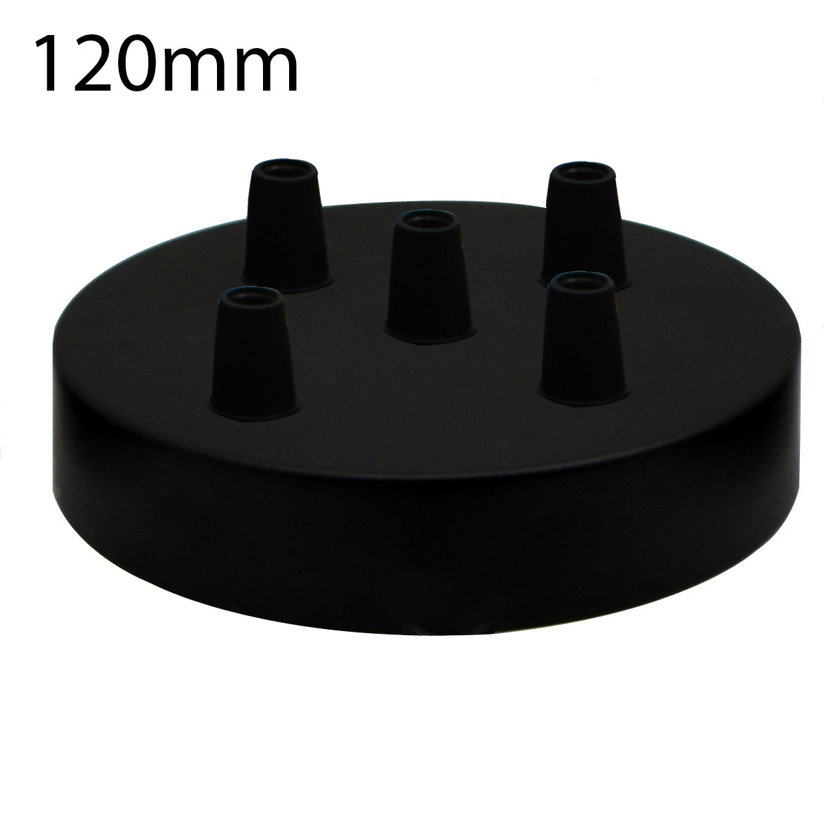 5 outlet ceiling rose - Black