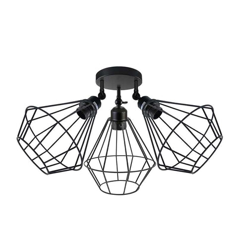 3-weg zwarte moderne plafondlampen~4988