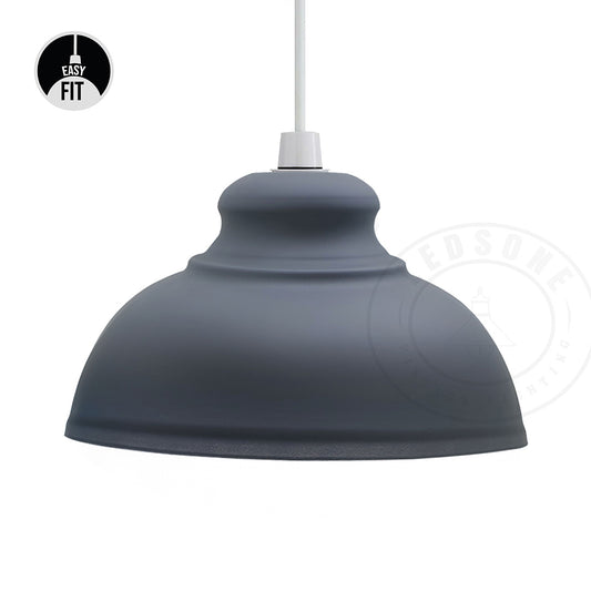 Grijze Easy Fit Retro Hanglamp Kap Inclusief Kapverkleiningsring~2083