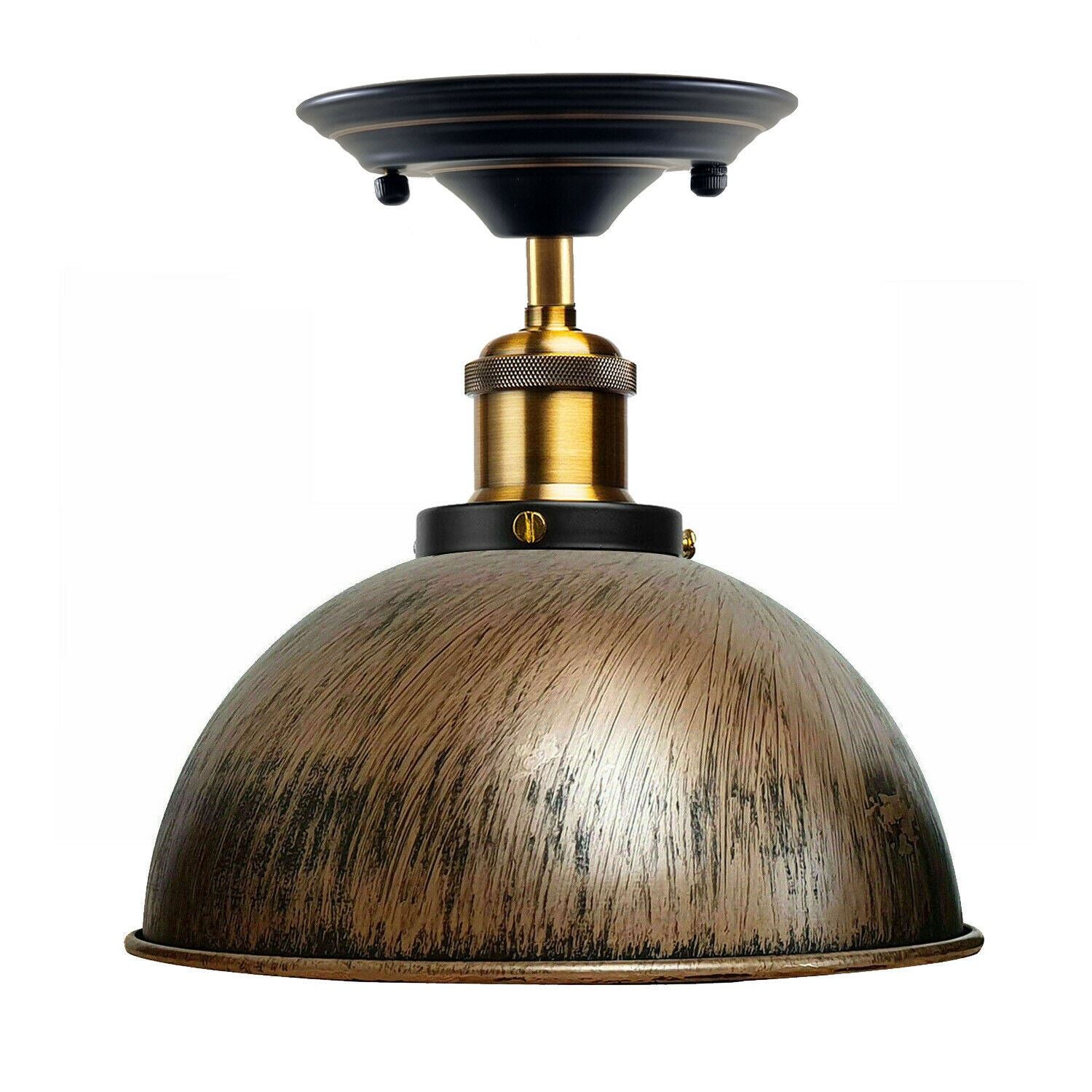 Vintage Pendant Ceiling Lights Industrial Flush Mount Dome Lamp Shade~1234 - LEDSone UK Ltd