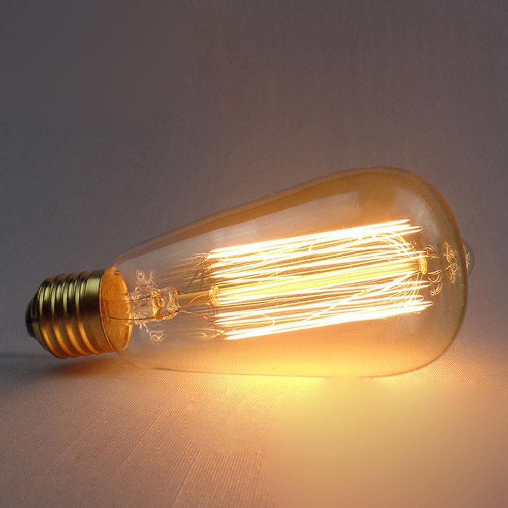 10 x ST64 E27 60W Vintage Antique Retro Edison Lamp Light Bulbs Filament 220V UK - Shop for LED lights - Transformers - Lampshades - Holders | LEDSone UK