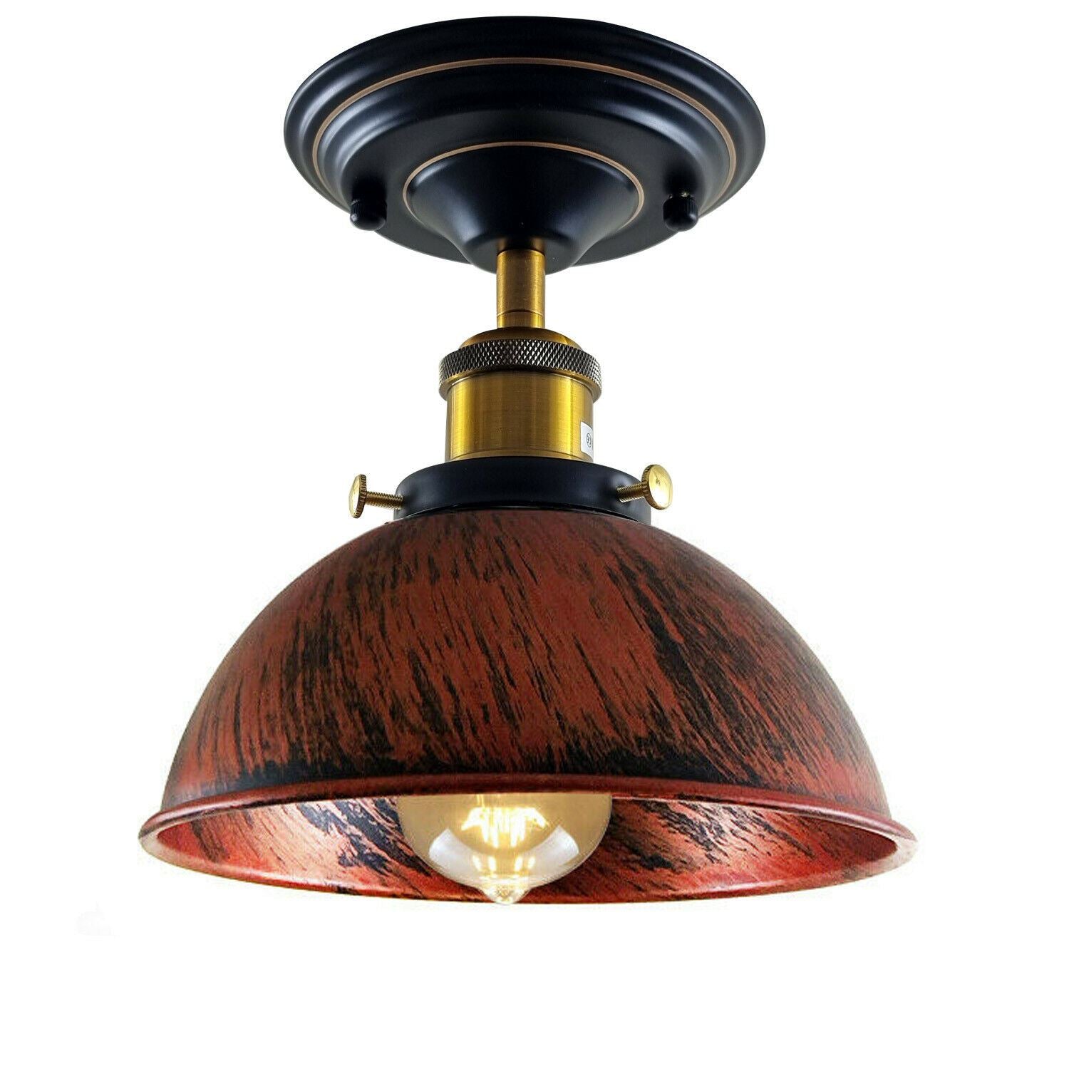 Vintage Pendant Ceiling Lights Industrial Flush Mount Dome Lamp Shade~1234 - LEDSone UK Ltd