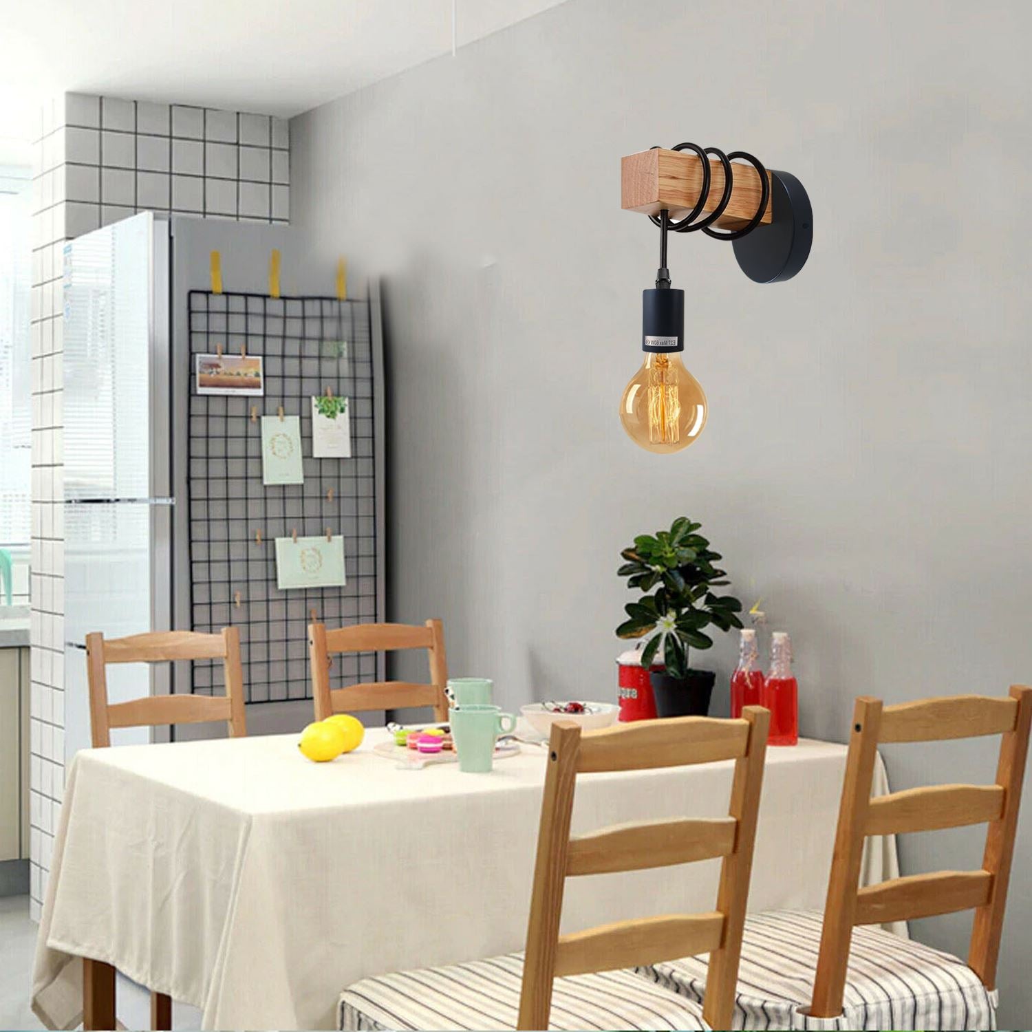 Small Wall Light Fixtures Industrial Farmhouse Hanging Wall Sconce Fixture~1241 - LEDSone UK Ltd