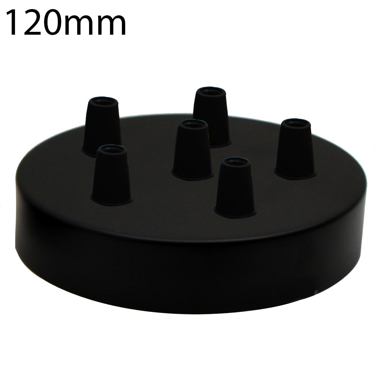 6 outlet ceiling rose - Black