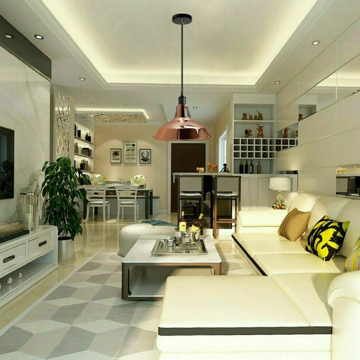 Rotary Vintage Industrial Metal Ceiling switch Holder Pendant Light