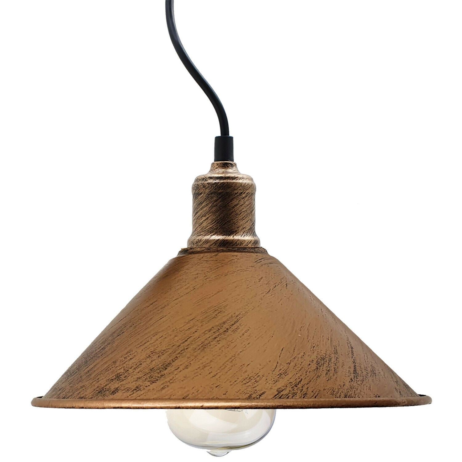 Industrial Retro Vintage Rustic Hanging Ceiling Brushed Lampshade~1170 - LEDSone UK Ltd