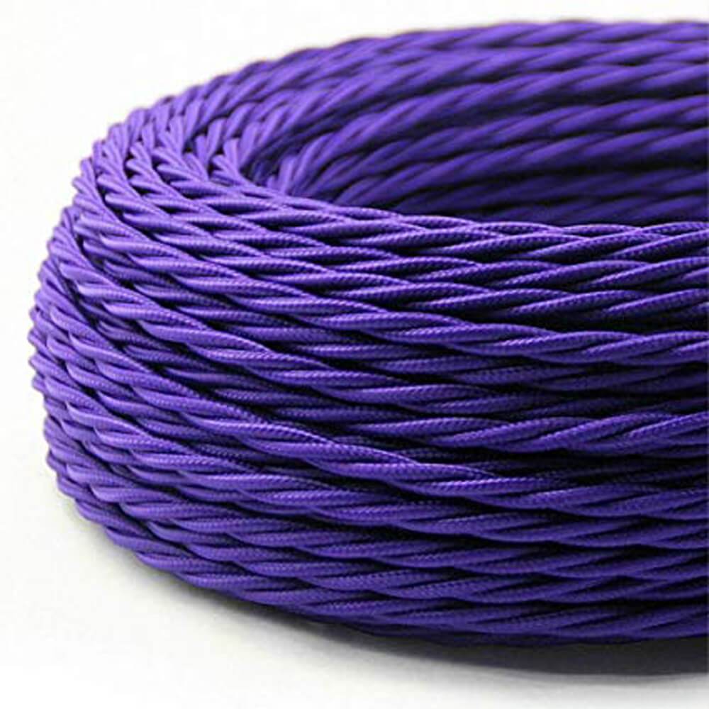 2 Core Twisted Purple Color Hanging Light Cable