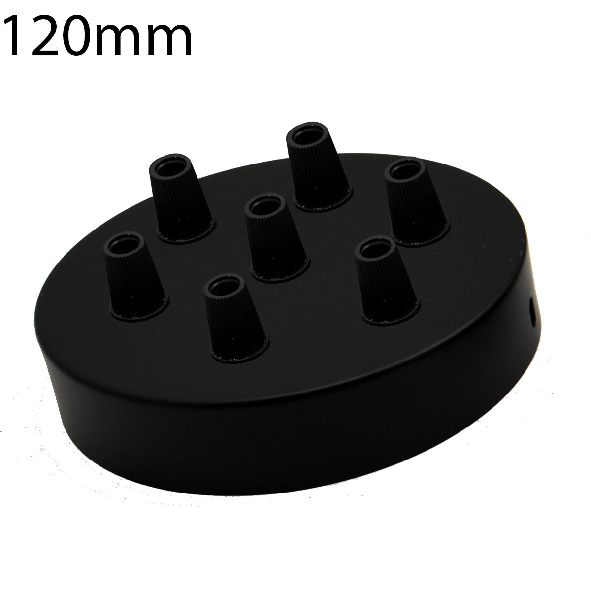 7 outlet ceiling rose - Black