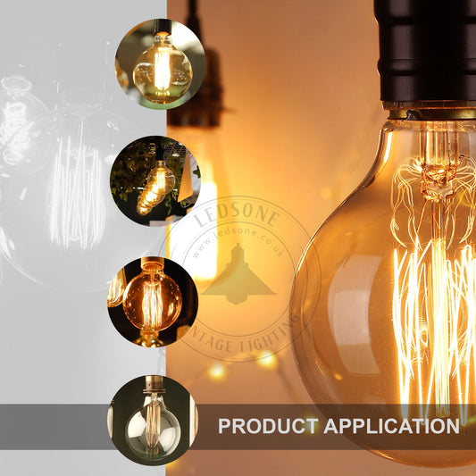 Vintage LED Bajonet G95 Filamentlamp 4W B22 Edison Decoratieve Lamp ~3080