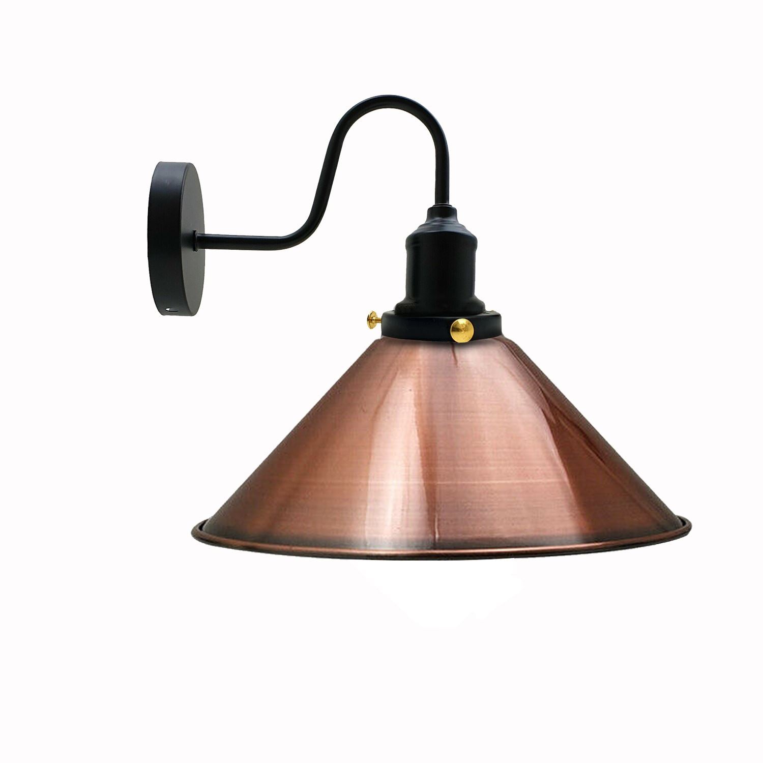 Vintage Industrial Metal Cone Shade Lighting Indoor Wall Sconce Light Fittings~3389 - LEDSone UK Ltd