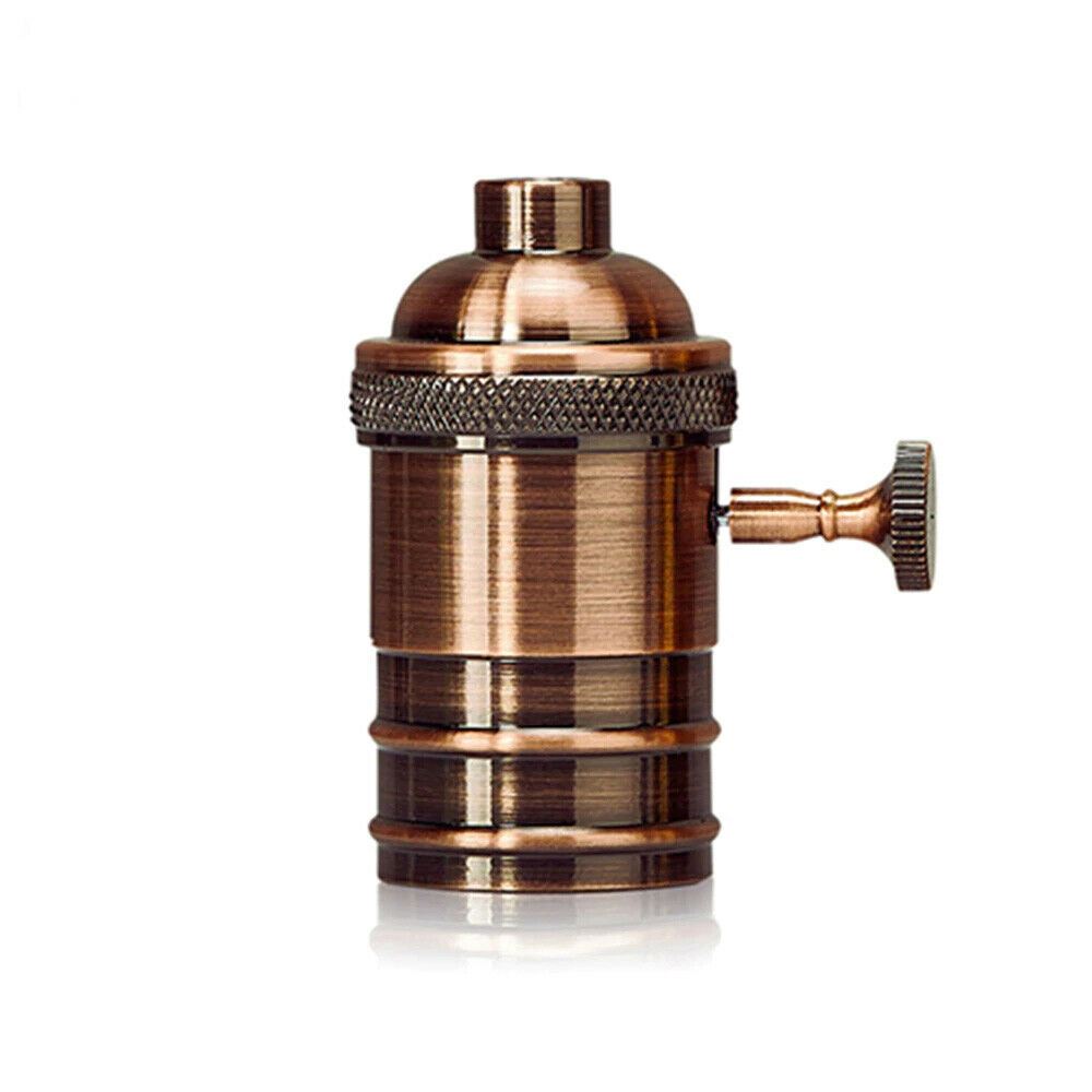 E27 Screw Vintage Switch Bulb Holder Industrial Antique Retro Edison Lamp Light~3415 - LEDSone UK Ltd