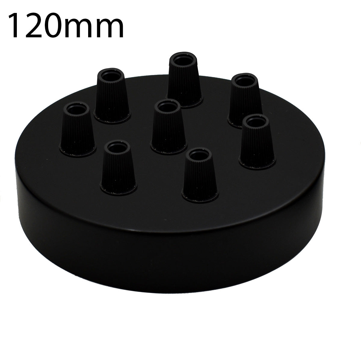 8 outlet ceiling rose - Black