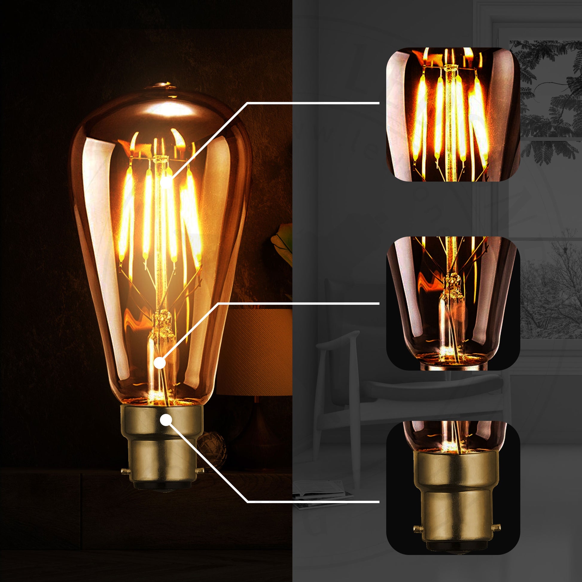 Retro Bayonet Light Bulbs