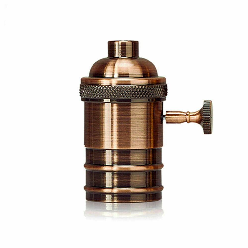 E27 Screw Vintage Switch Bulb Holder Industrial Antique Retro Edison Lamp Light~3415 - LEDSone UK Ltd