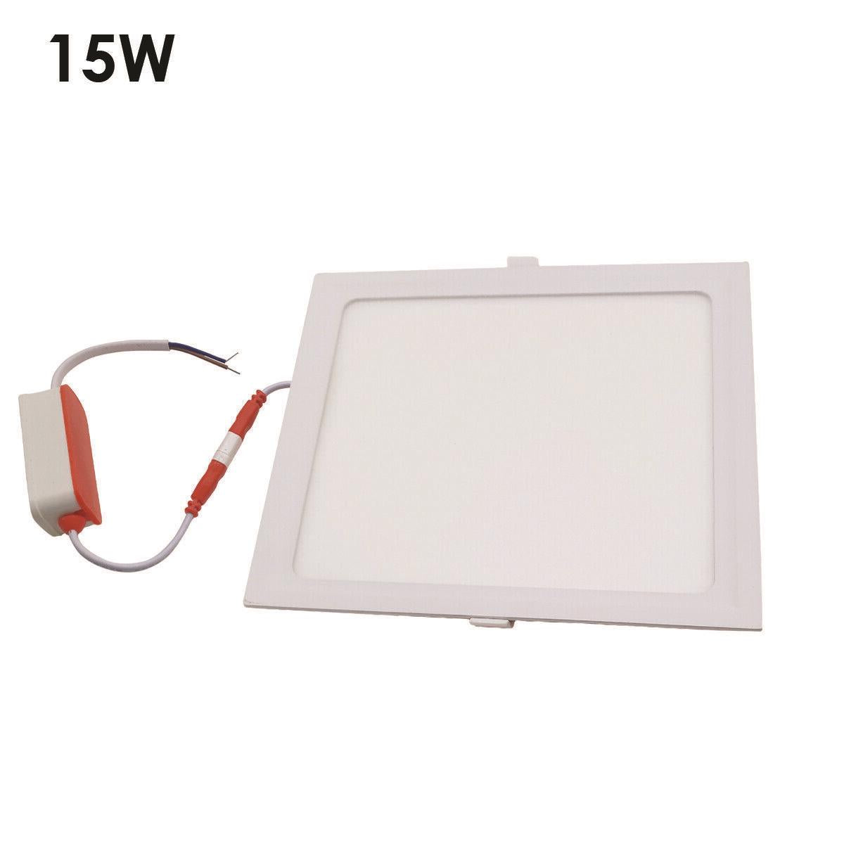 LED Ceiling Lights Slim Square Panel Down Light Livingroom Kitchen Bathroom UK~1436 - LEDSone UK Ltd