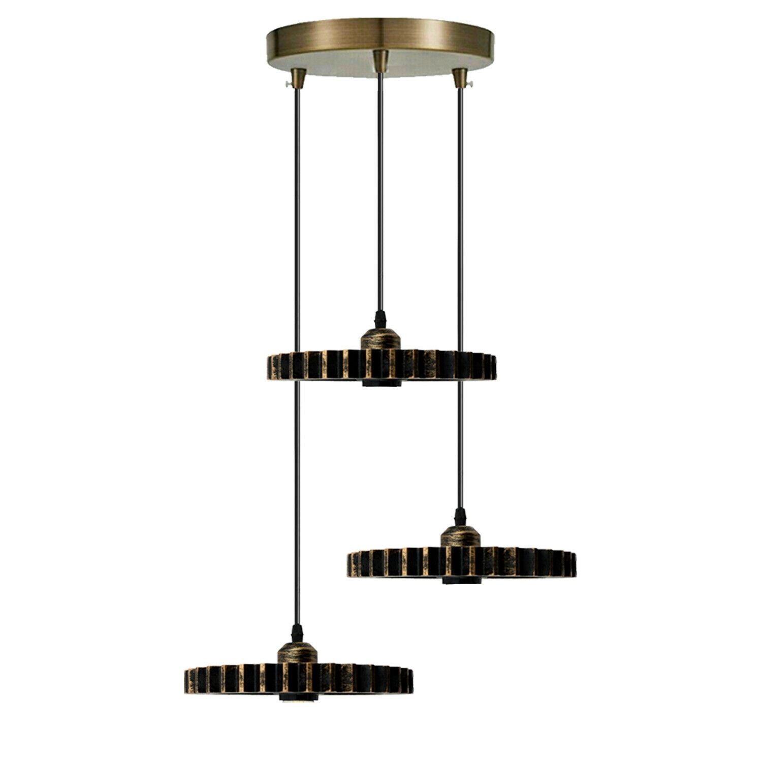 Retro Industrial Vintage Wood Pendant Light Shade Chandelier Ceiling Lamp Shade~1135 - LEDSone UK Ltd
