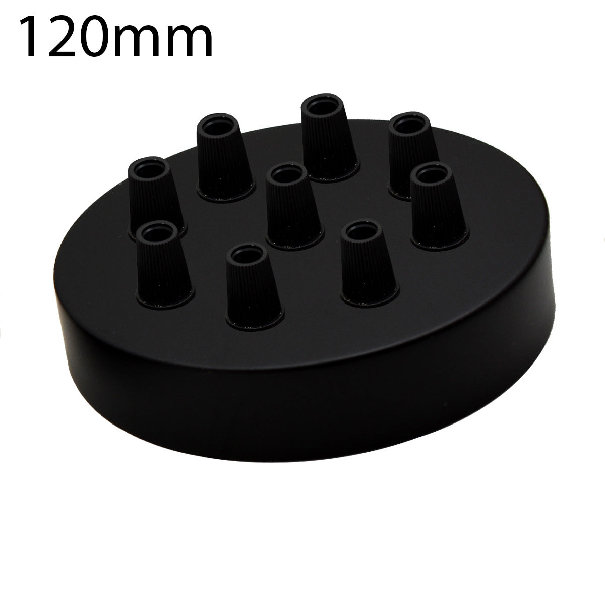 9 outlet ceiling rose - Black