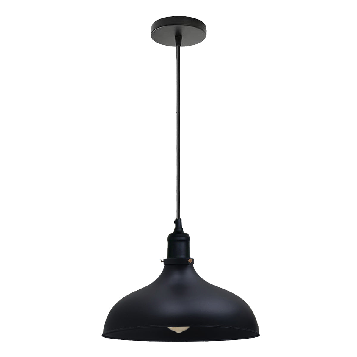 Black Industrial Retro Ceiling Pendant Light~1478 - LEDSone UK Ltd