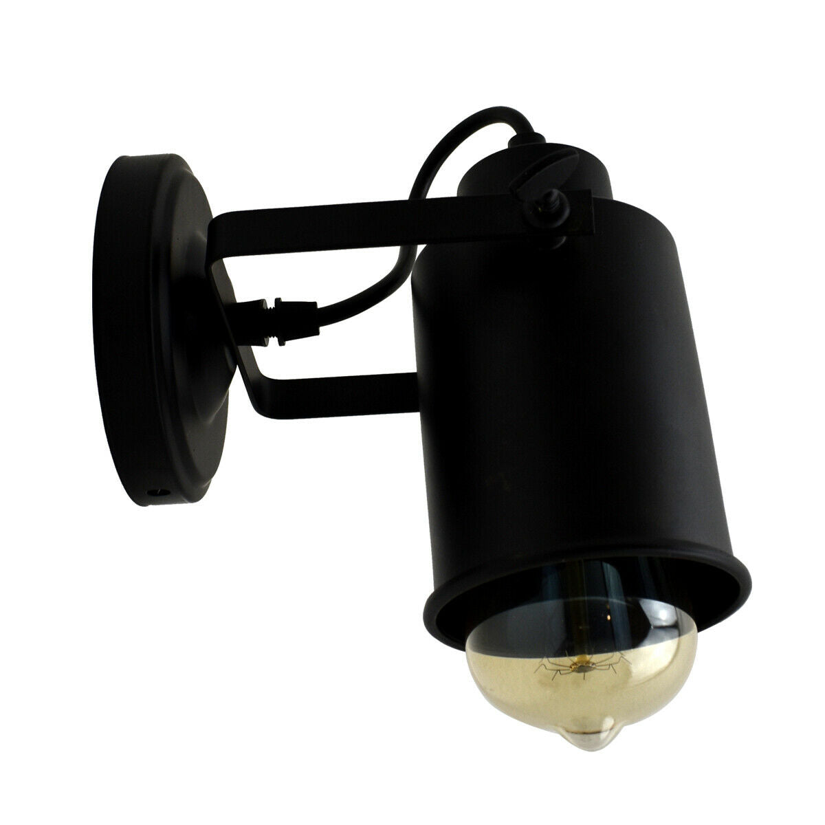 Black Vintage E27 Wall Sconce Industrial Edison Wall Loft Retro Lamp Light Holder~2332 - LEDSone UK Ltd