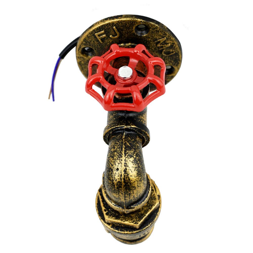 Brushed Copper Water Pipe Wall Lighting (2)