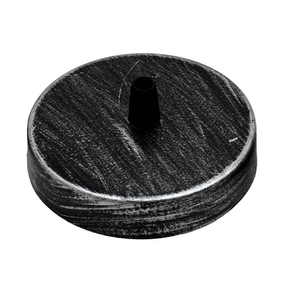 Side fitting ceiling rose chrome colour 1