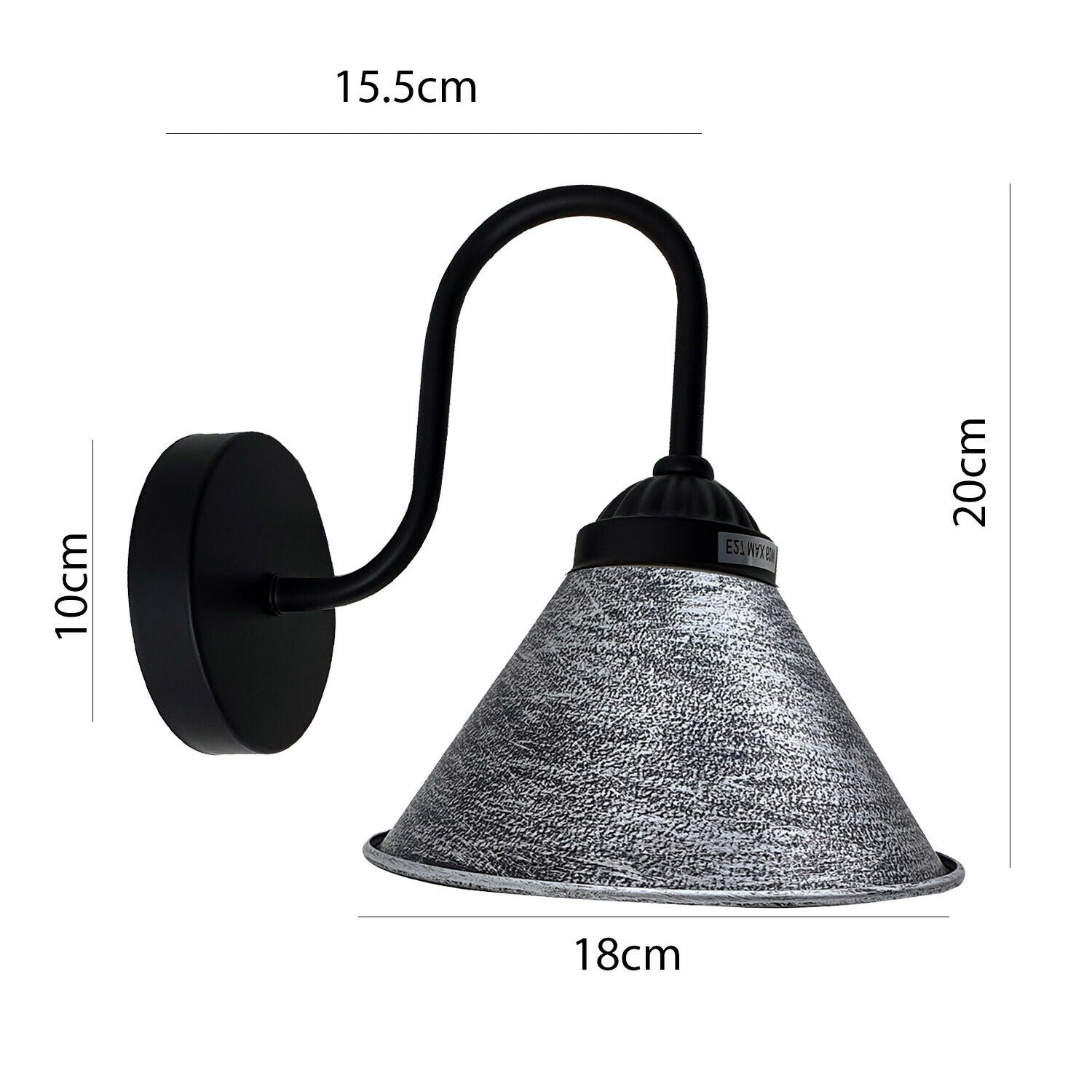 Black And Silver Lamp Shade