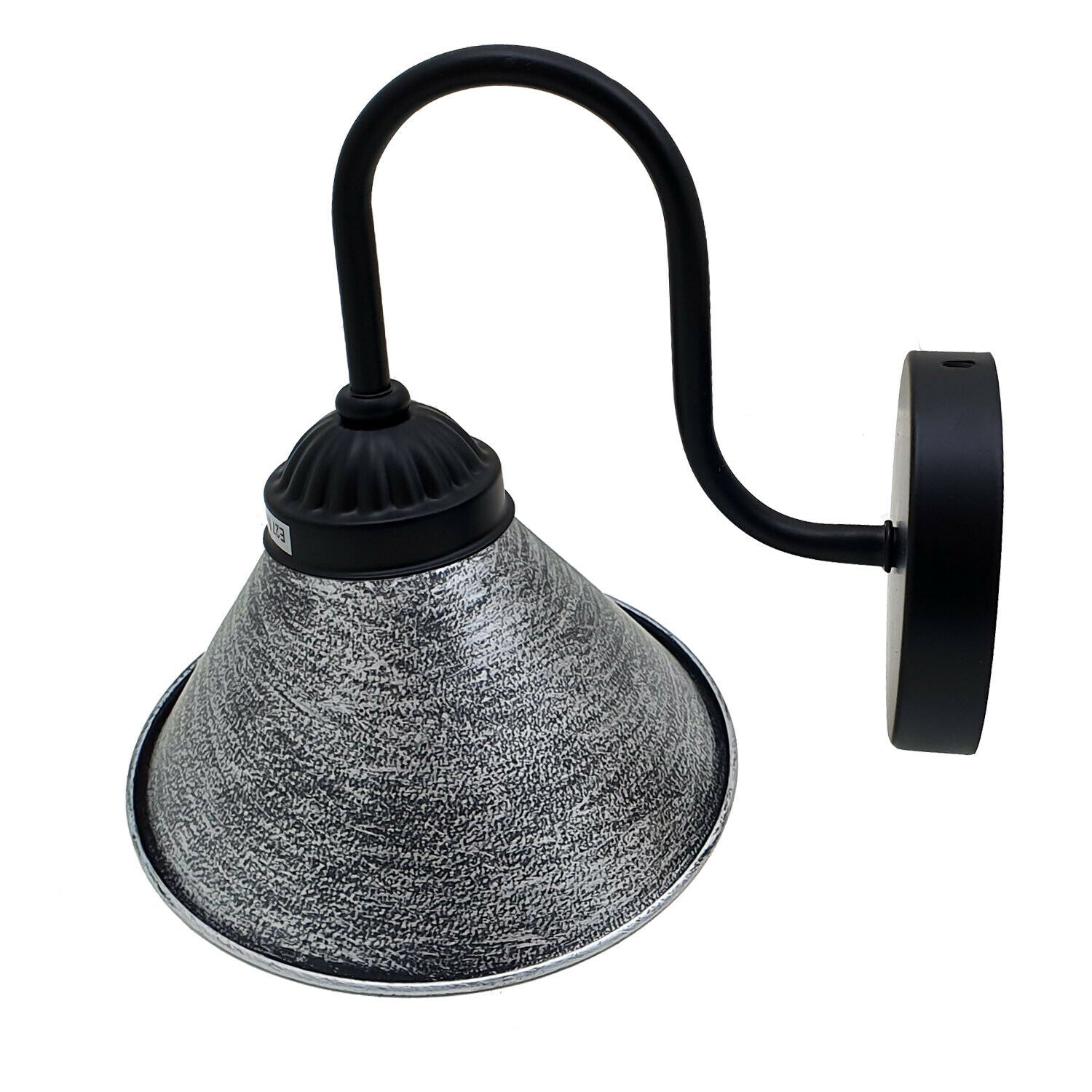 Black And Silver Lamp Shade