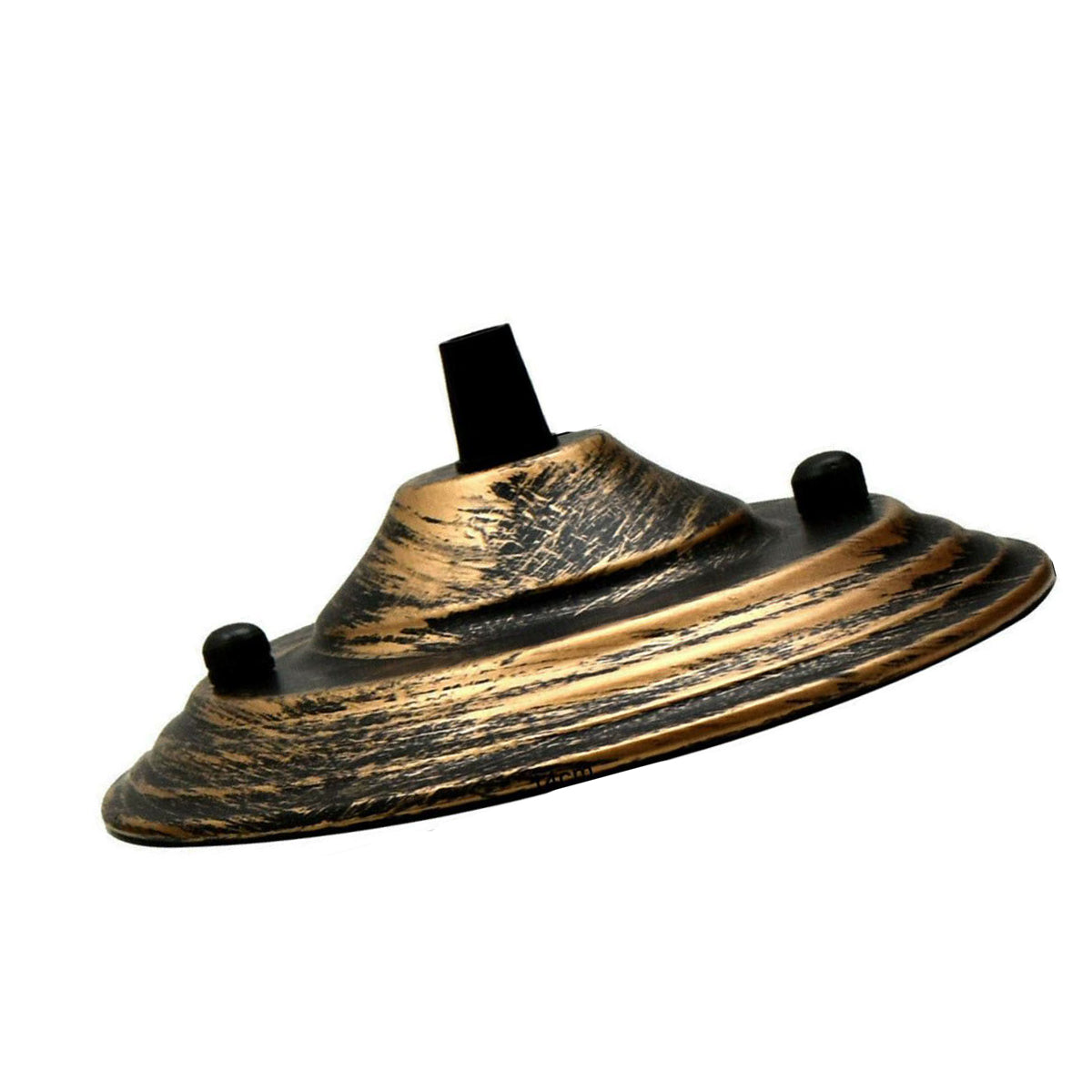 Brushed Copper Color 140mm Ceiling Rose Pendant Cable Grip Flex Plate For Light Fitting~2654 - LEDSone UK Ltd