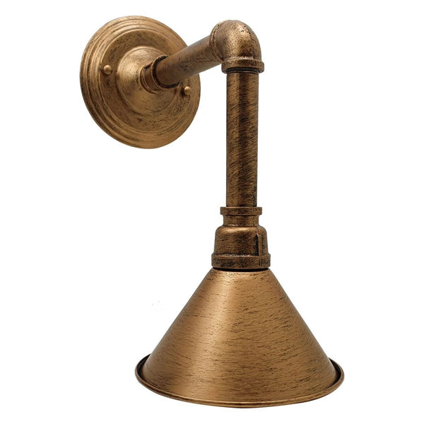 Binnenwandlamp | Buislampfitting ~2607 – Geborsteld koper