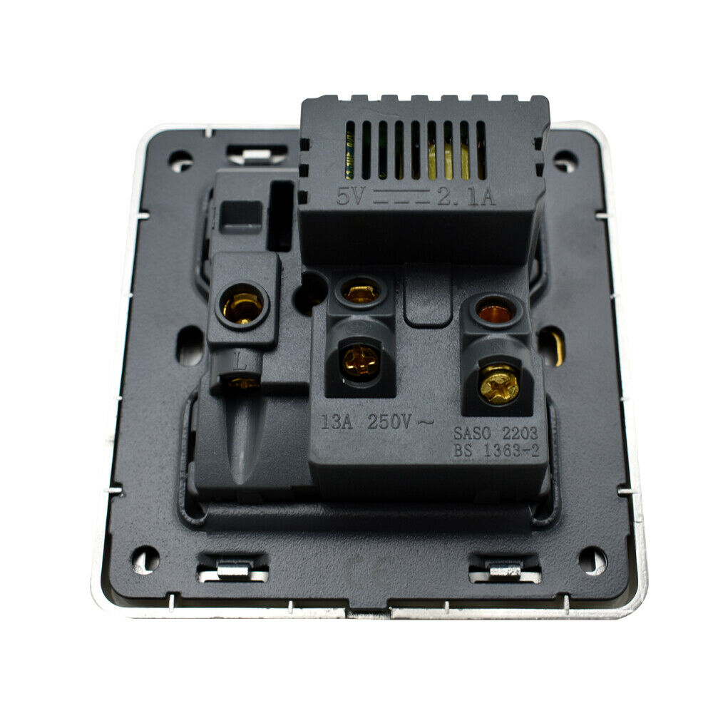 Brushed Chrome Screwless Light Switches & Socket~2454 - LEDSone UK Ltd