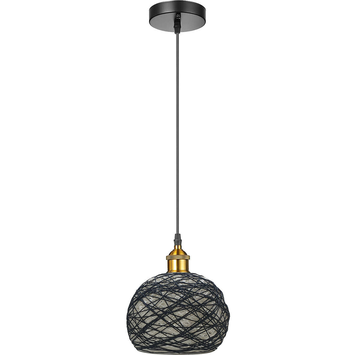 Vintage Industrial Retro Style Modern Rattan Ceiling Pendant Light Lampshade~3553 - LEDSone UK Ltd