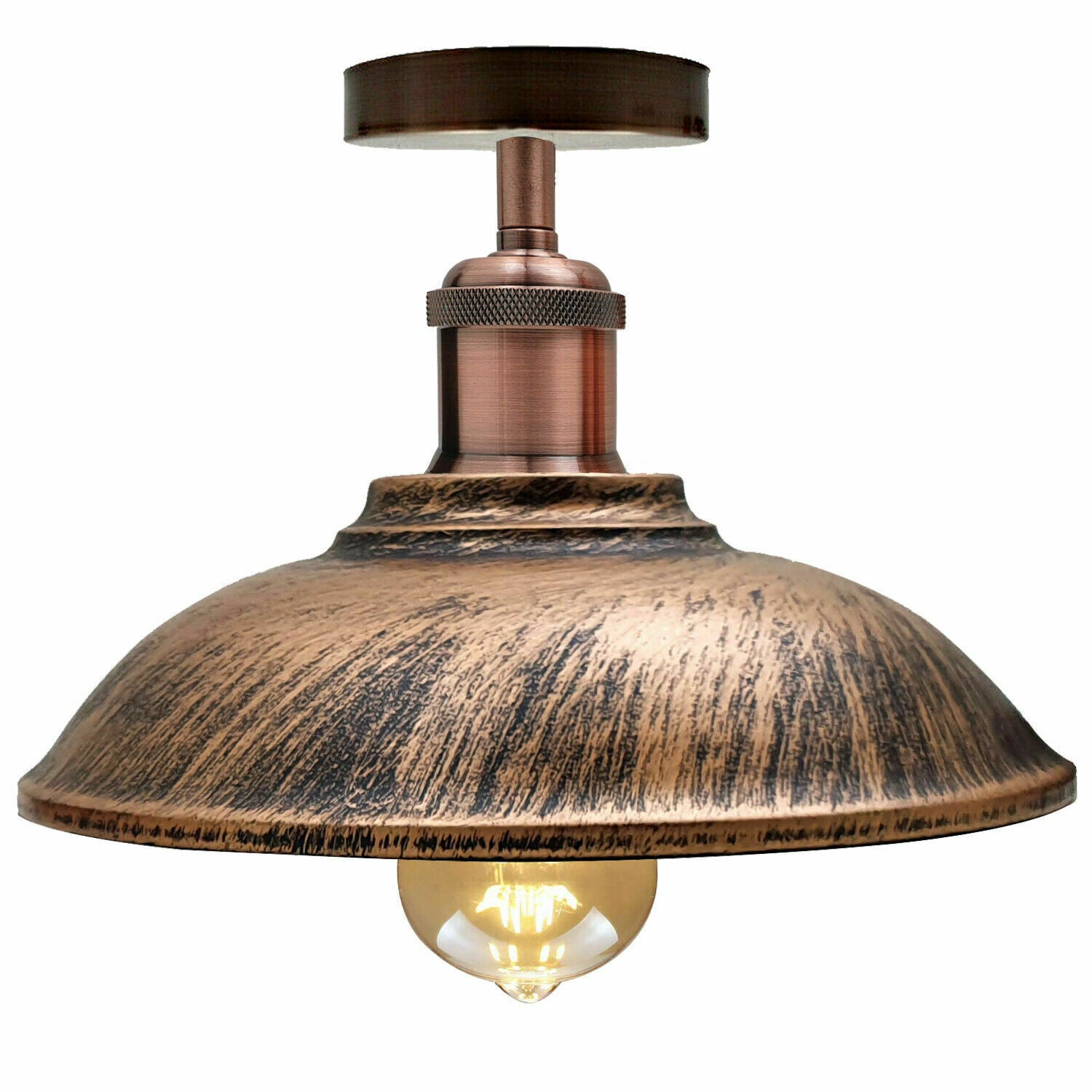 Vintage Industrial Metal Light Shades Ceiling Pendant Light For Bed Room, Guestroom, Living Room, Kitchen~1299 - LEDSone UK Ltd